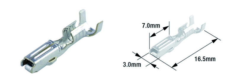 Terminales de cable hembra TOURMAX (50 uds) tipo 070 (FRA)