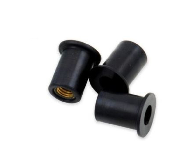 Tuercas de goma BOLT M5X0.8 para cúpulas y carenados - 50 uds