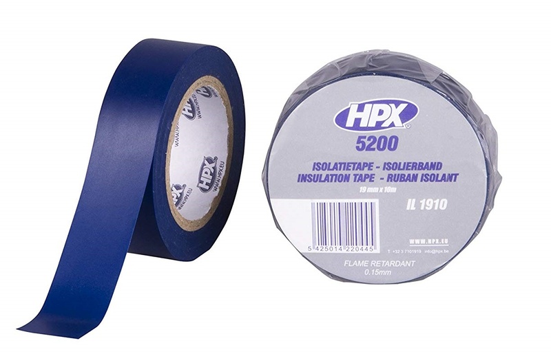 Cinta adhesiva aislante HPX azul