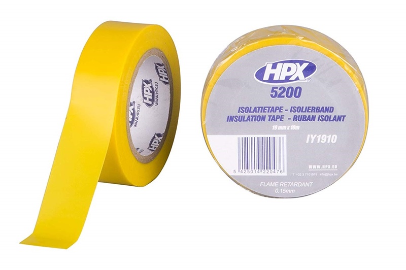 Cinta adhesiva aislante HPX amarillo
