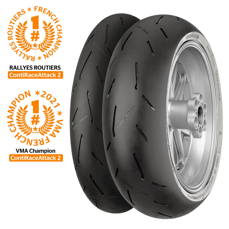 Neumático CONTINENTAL CONTIRACEATTACK 2 MED 180/60 ZR 17 M/C 75W TL