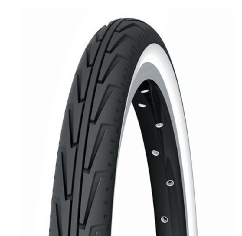 Neumático Michelin 24 600A CONFORT (37-541) CITY JUNIOR flanco blanco