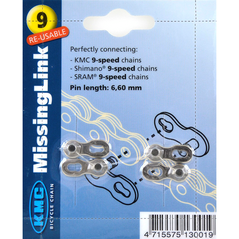 Enganche Cadena KMC 9V (6,60mm) (Blister 2 uds)