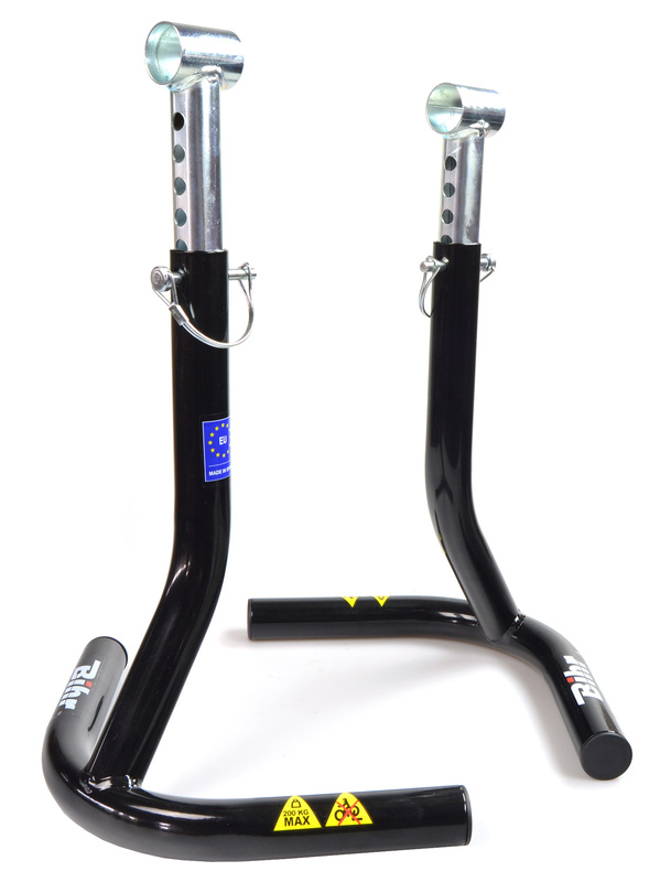 Caballete (candelabros) traseros gemelos Bihr al reposapie - Extensible 390mm-480mm