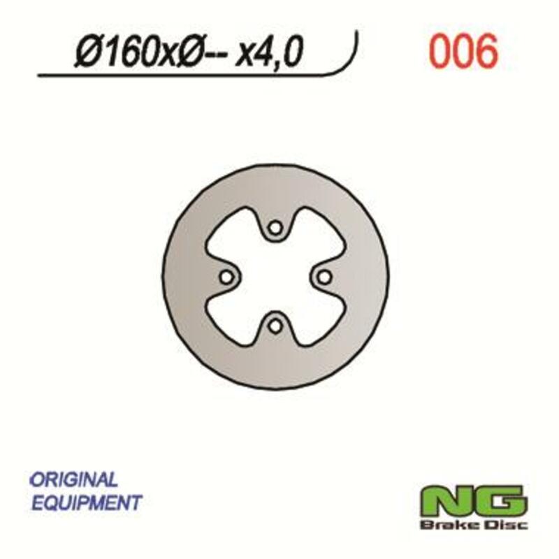 Disco de freno NG BRAKES redondo fijo