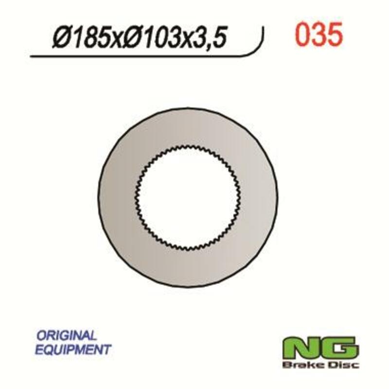 Disco de freno NG BRAKES redondo fijo