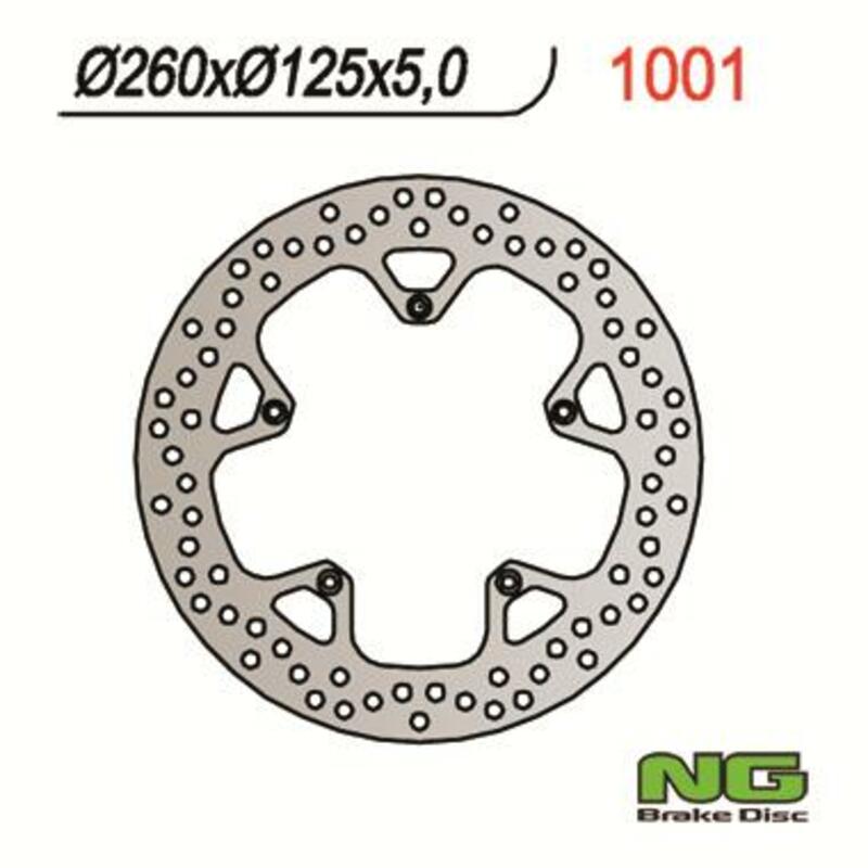 Disco de freno NG BRAKES redondo fijo