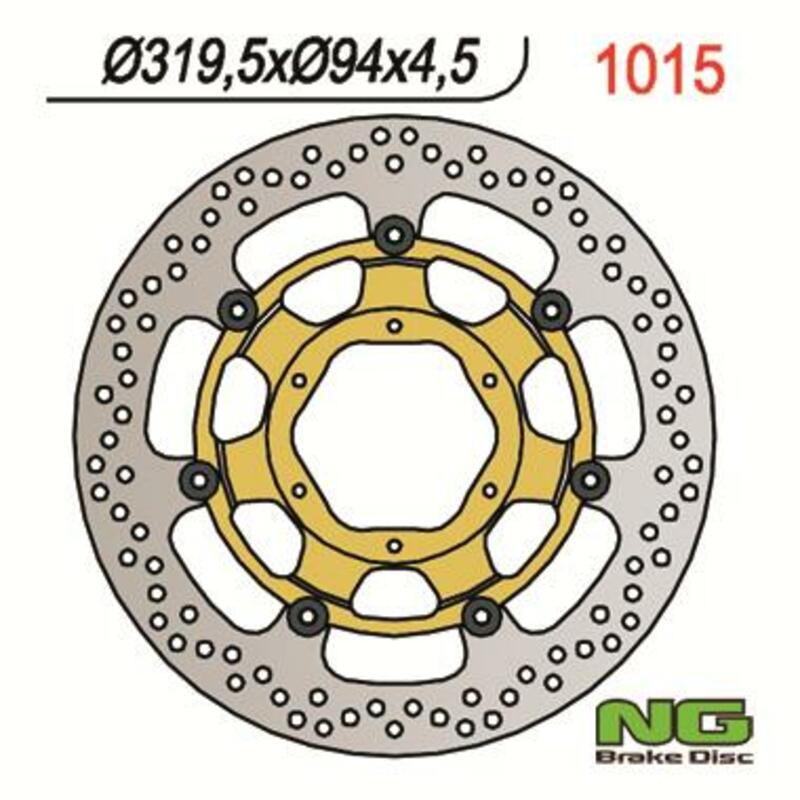 Disco de freno NG BRAKES redondo flotante