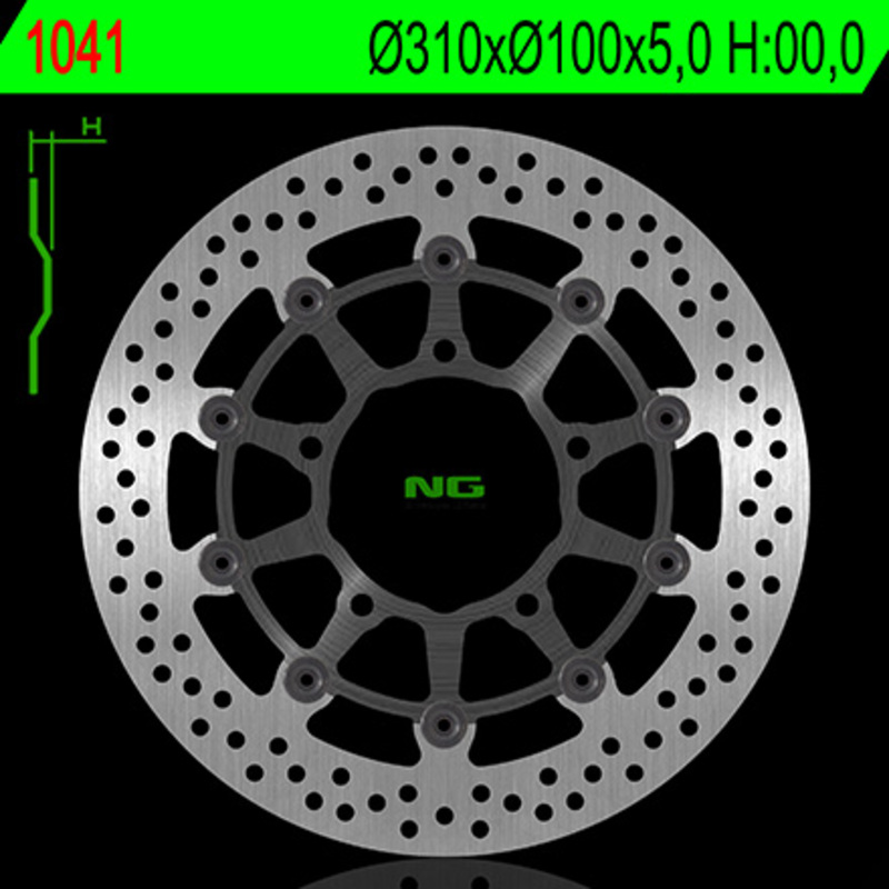 Disco de freno NG BRAKES redondo flotante