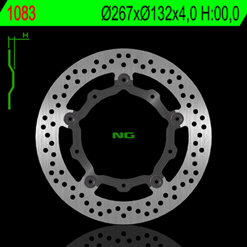 Disco de freno NG BRAKES redondo flotante