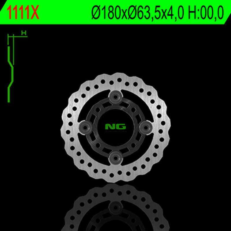 Disco de freno NG BRAKES ondulado flotante