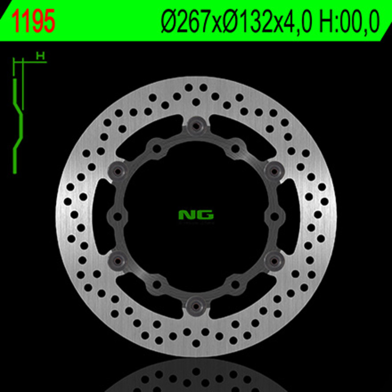 Disco de freno NG BRAKES redondo flotante
