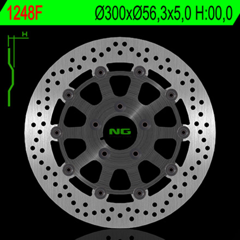 Disco de freno NG BRAKES redondo flotante