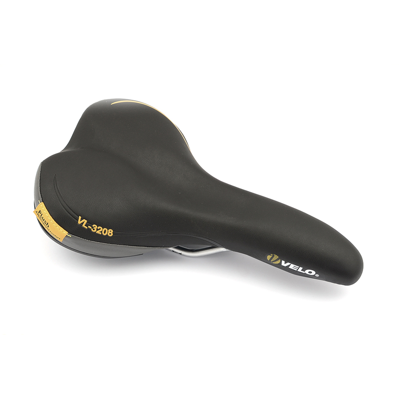 Sillín bicicleta VELO VL3208. TrimFlexProX. Negro. Masculino