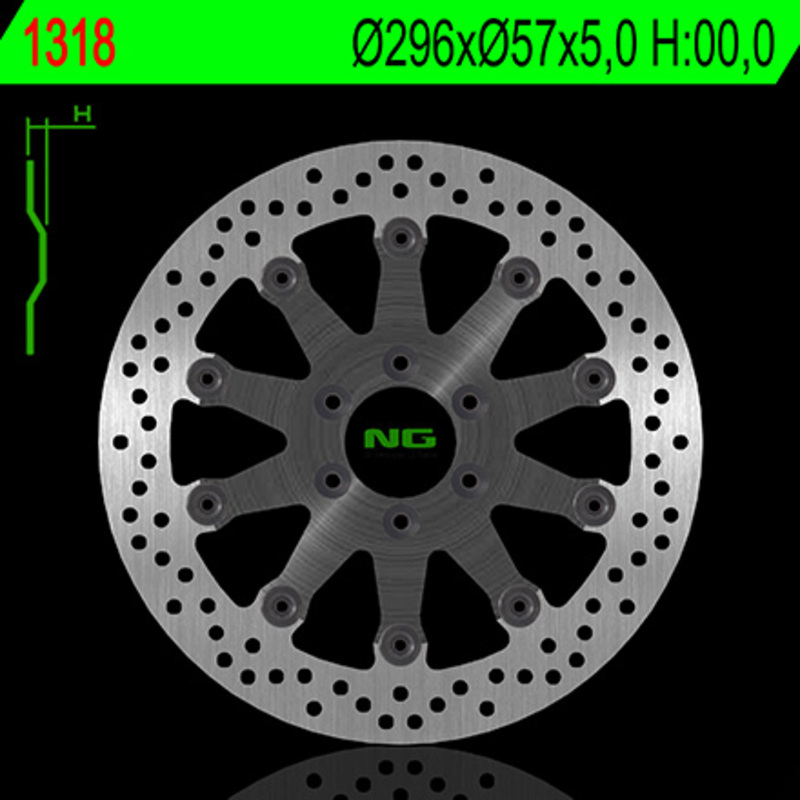 Disco de freno NG BRAKES redondo flotante