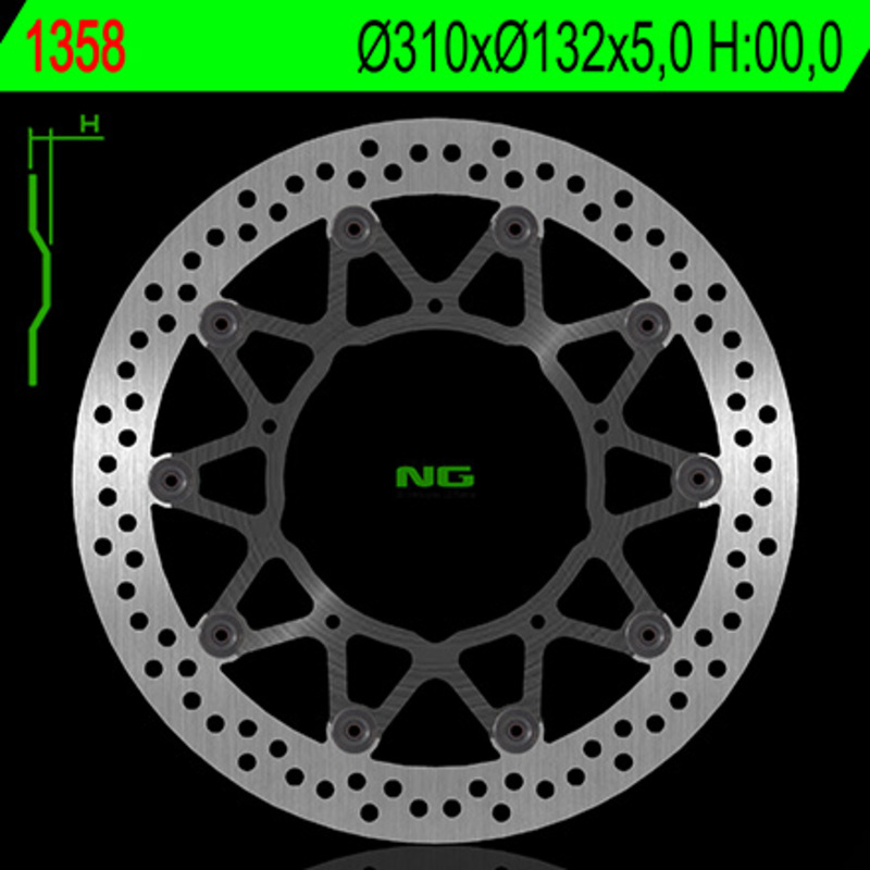 Disco de freno NG BRAKES redondo flotante