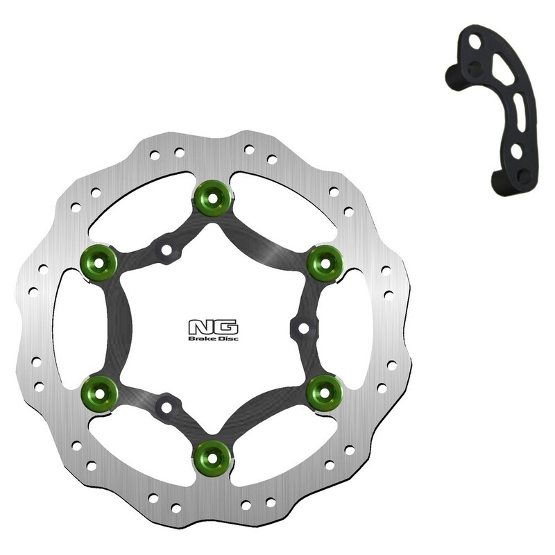 Kit disco de freno sobredimensionado NG BRAKES ondulado flotante