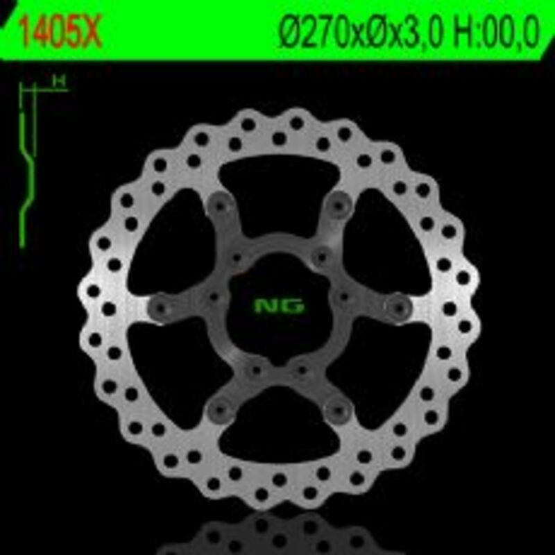 Disco de freno NG BRAKES ondulado flotante