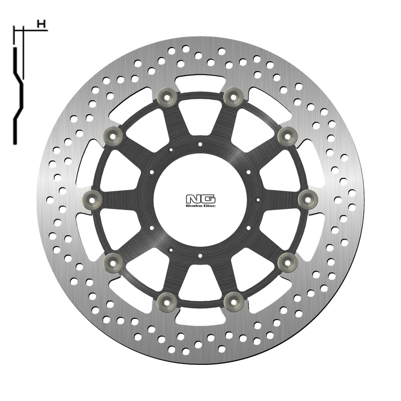 Disco de freno NG BRAKES redondo flotante