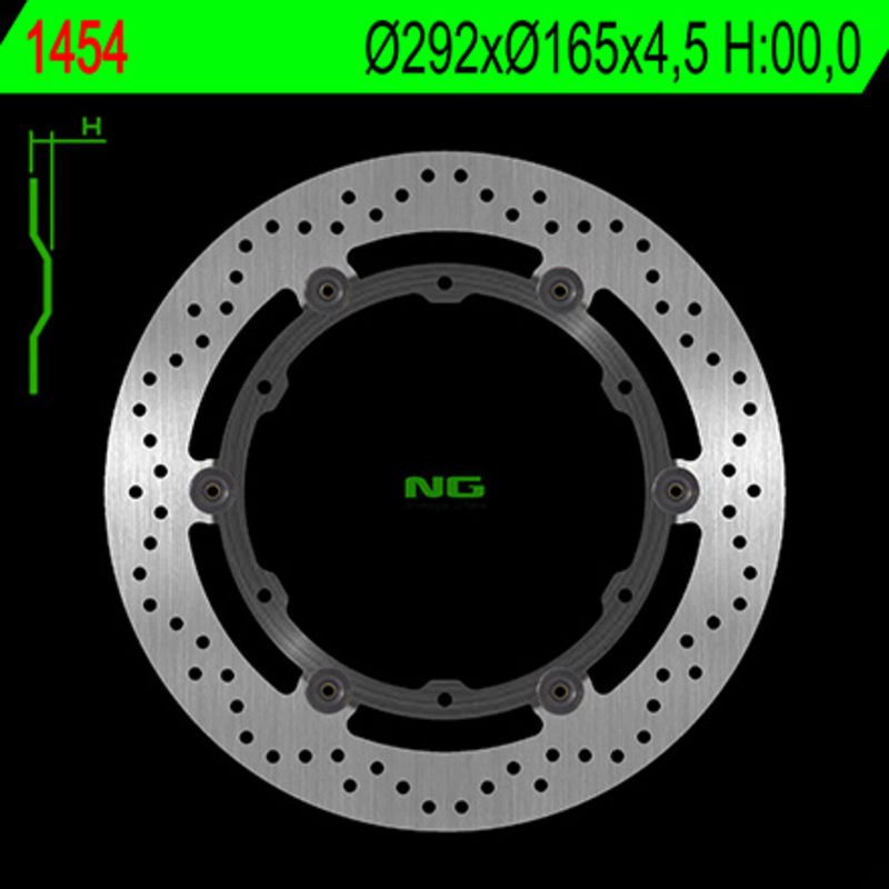 Disco de freno NG BRAKES redondo flotante