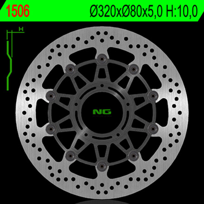 Disco de freno NG BRAKES redondo flotante