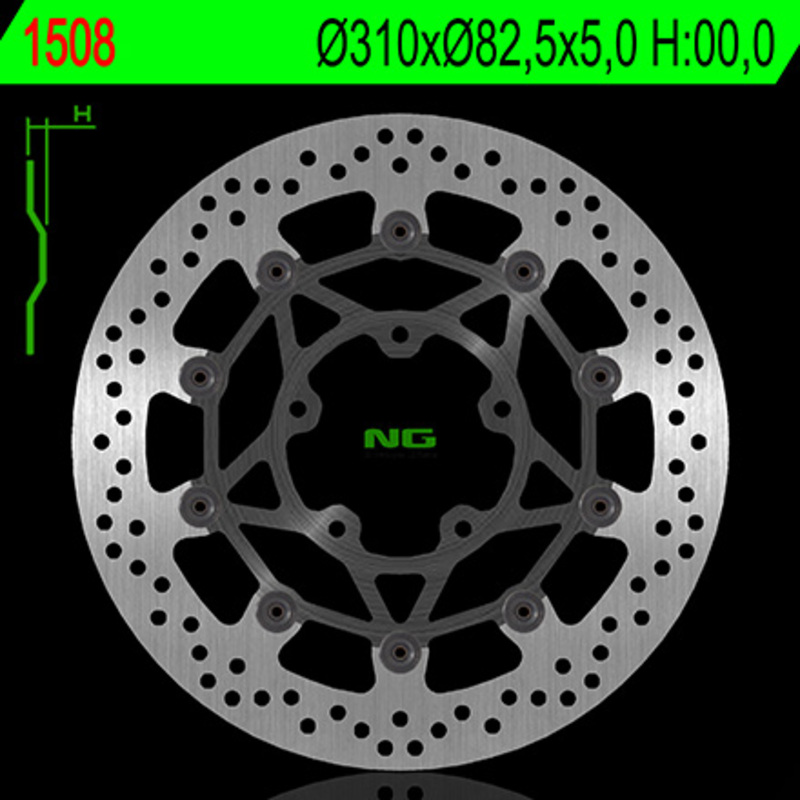 Disco de freno NG BRAKES redondo flotante