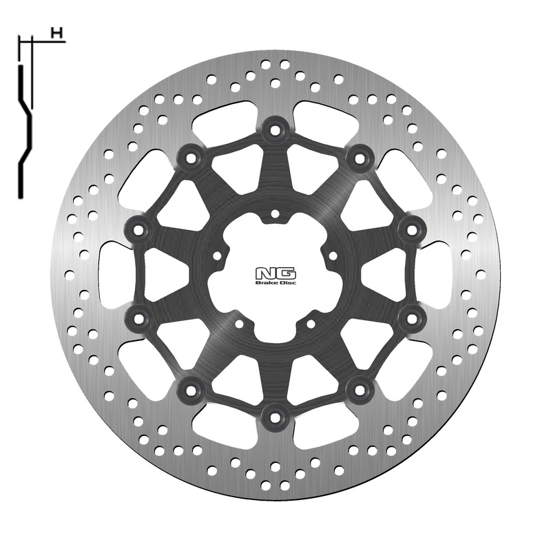 Disco de freno NG BRAKES redondo flotante