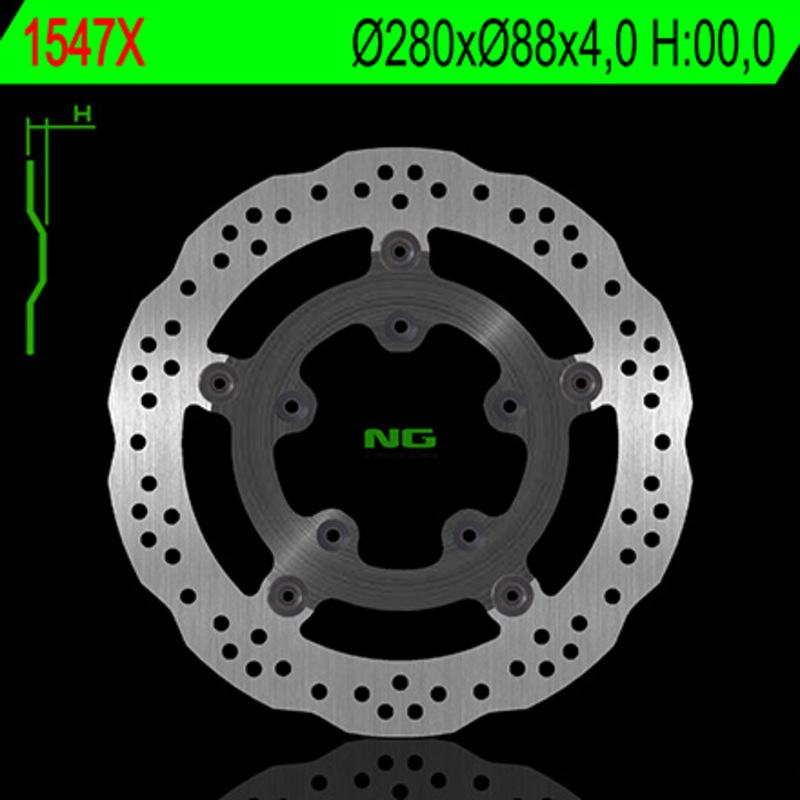 Disco de freno NG BRAKES ondulado flotante