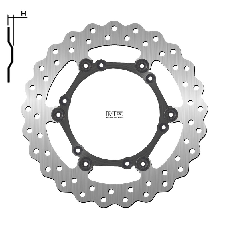 Disco de freno NG BRAKES ondulado flotante