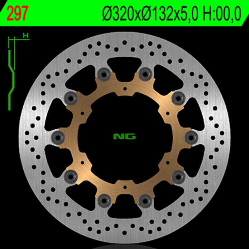 Disco de freno NG BRAKES redondo flotante