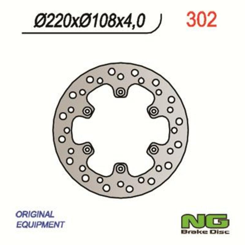 Disco de freno NG BRAKES redondo fijo