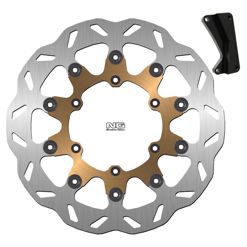 Kit disco de freno sobredimensionado NG BRAKES ondulado flotante