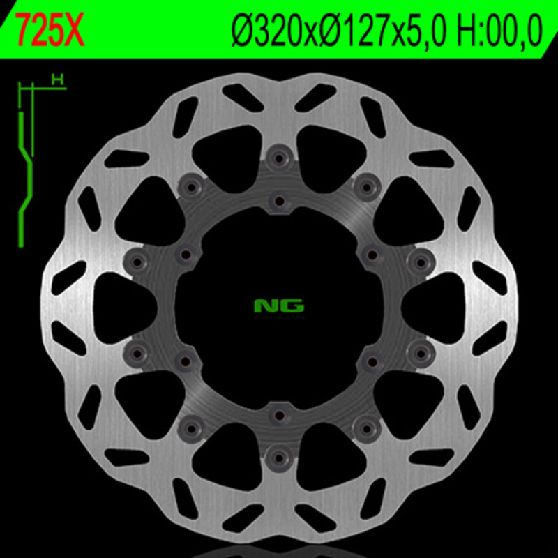 Disco de freno NG BRAKES ondulado flotante