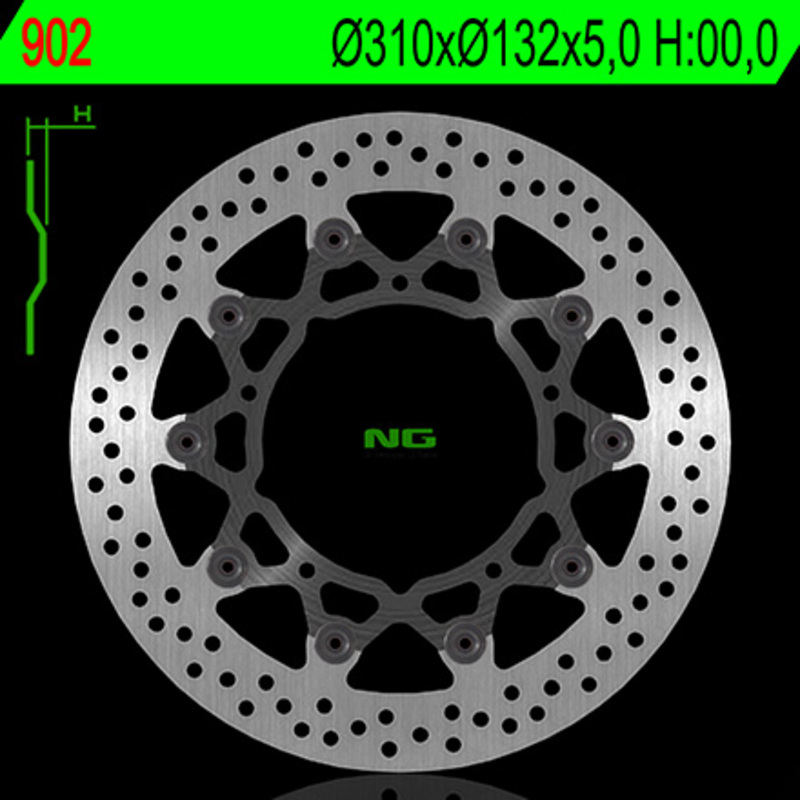 Disco de freno NG BRAKES redondo flotante