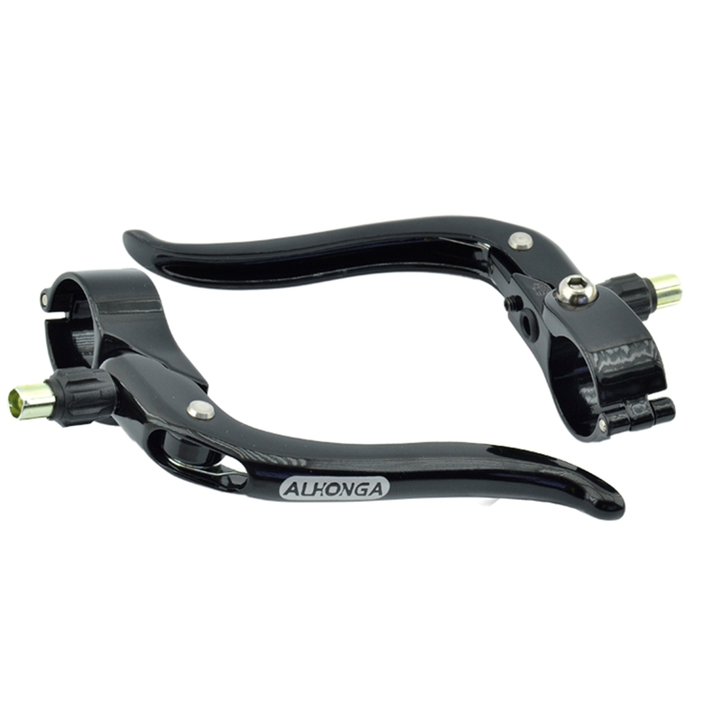 Juego de manetas bicicleta ALHONGA Singlespeed Ø22,2mm - Negro