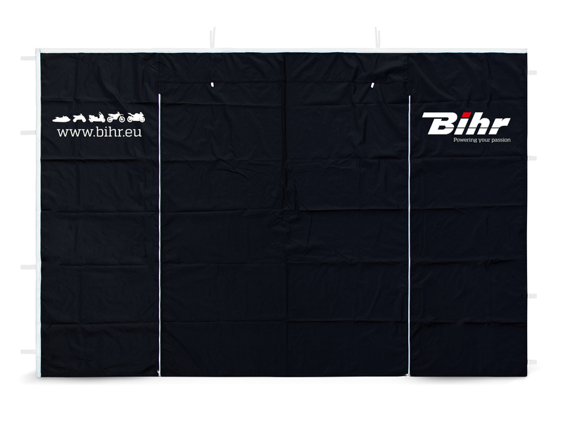 Pared con puerta para carpa Bihr 3m x 3m