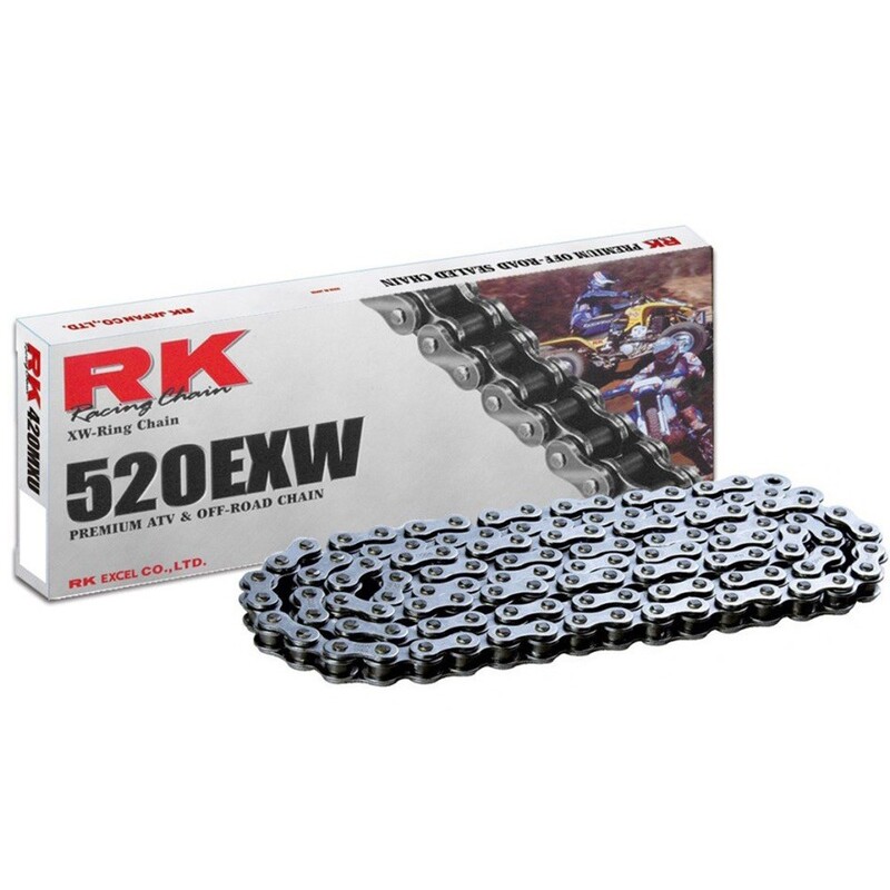 Cadena RK 520EXW con 122 eslabones negro