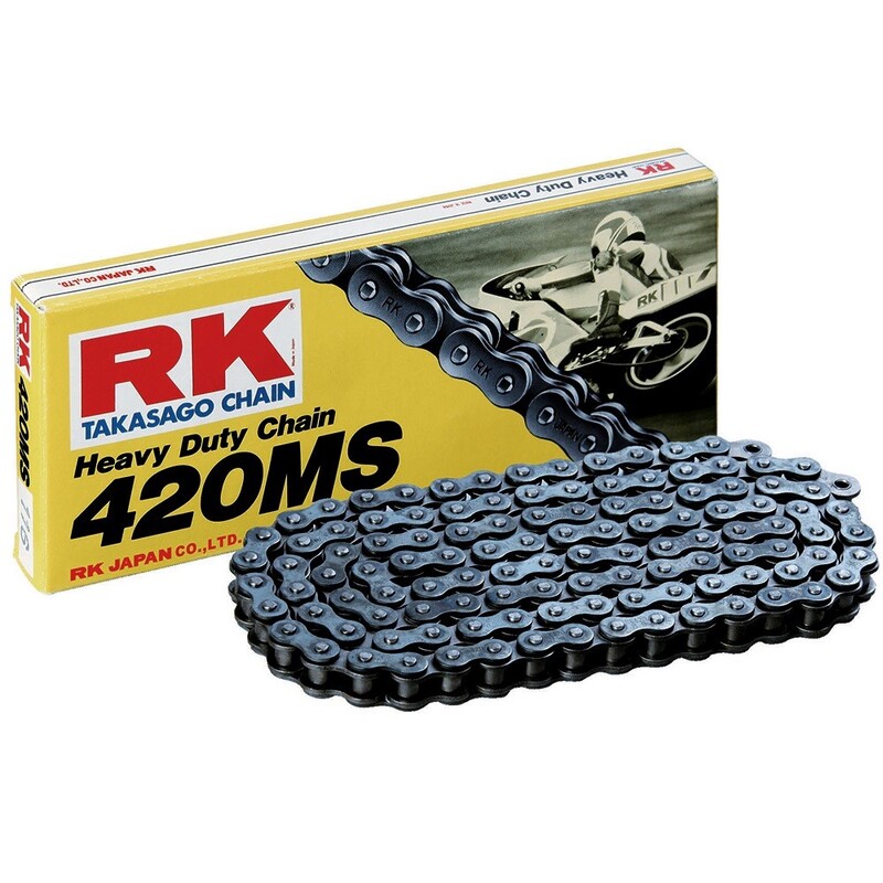 Cadena RK 420MS con 128 eslabones negro