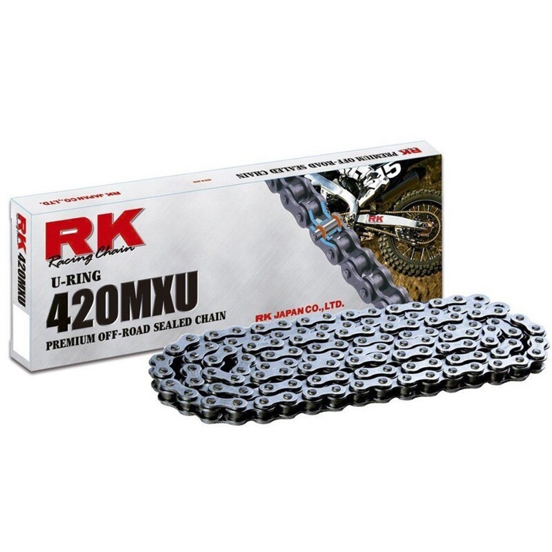 Cadena RK 420MXU con 136 eslabones negro