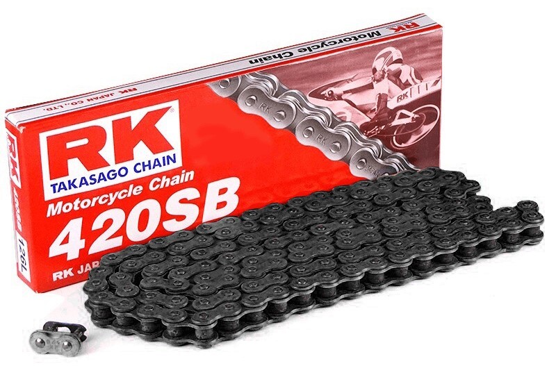 Cadena RK 420SB con 122 eslabones negro