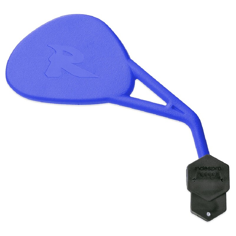 Retrovisor derecho universal HIGHSIDER smart Enduro R (homologado) con brida azul Yamaha