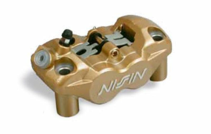 Pinza freno 4 pistones Radial NISSIN Derecha - Oro