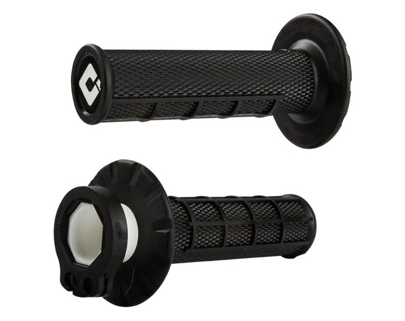 Puños ODI MX V2 Lock-On Half-Waffle - Negro