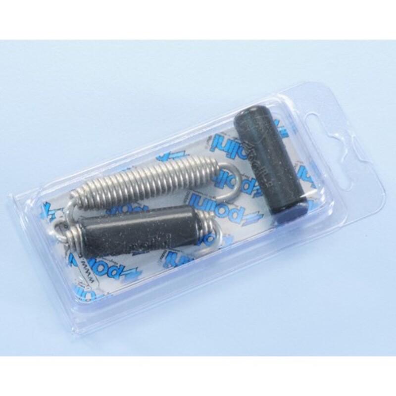 MUELLE ESCAPE POLINI ROTATIVO CON GOMA INOX L= 67mm 228.0005