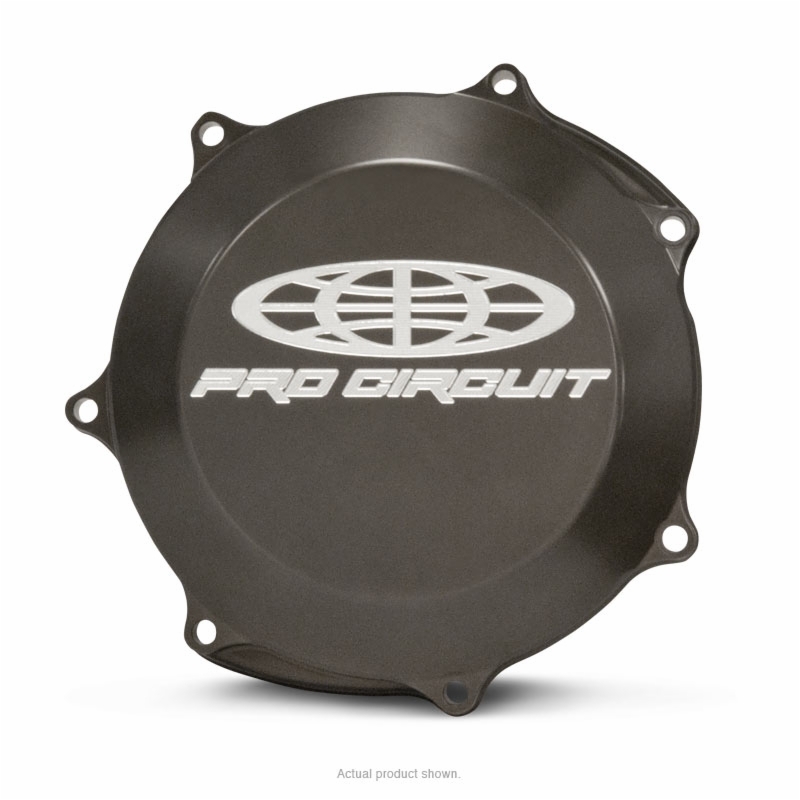 Tapa de embrague Pro Circuit para Yamaha YZ450F: aluminio, negro