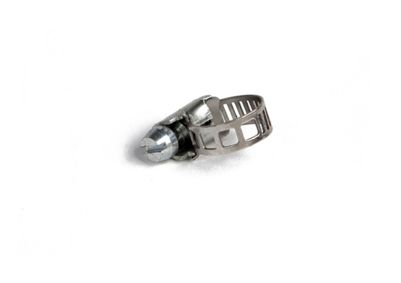 Abrazadera de acero inox para dispensador Scottoiler