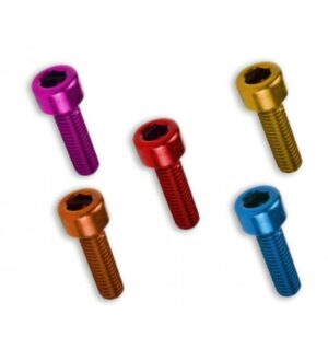 Kit 6 tornillos allen cabeza cilindrica M6x20 naranja V PARTS