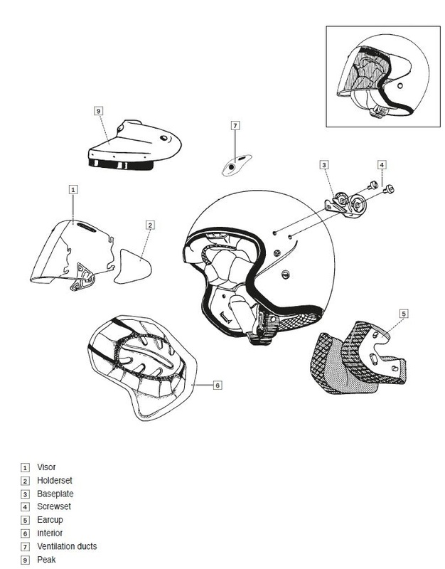 ARAI Open Face Helmet Cheekpad SZ-LIGHT Light 25mm