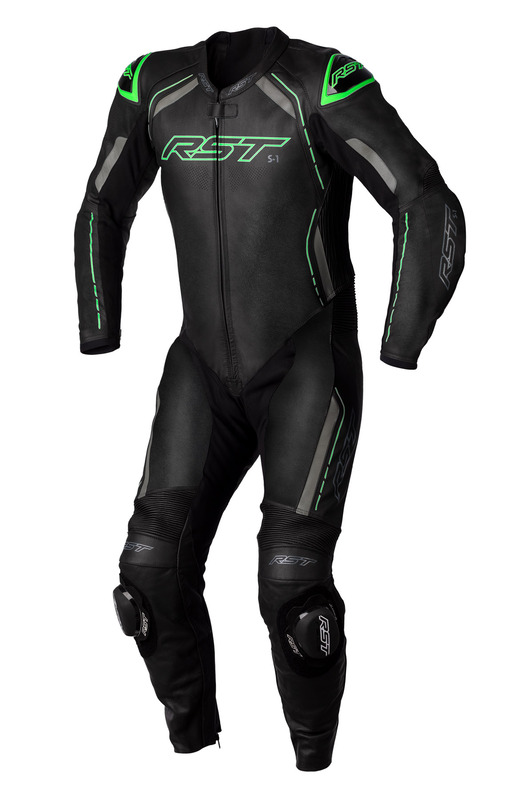 Mono de Piel (Hombre) RST S-1 CE Verde Flúor, Talla EU52/M
