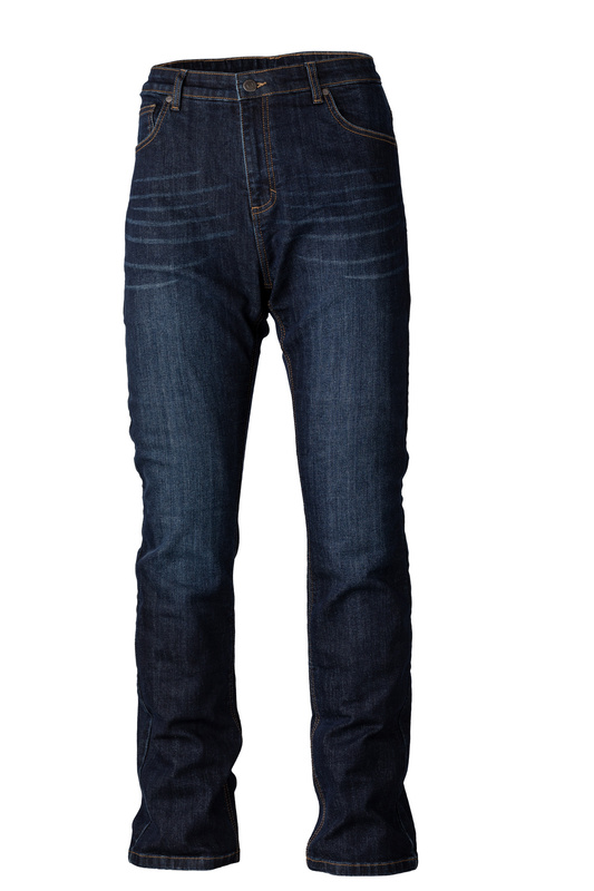 Pantalón textil reforzado con aramida RST Straight Leg 2 CE hombre (pernera corta) - Azul oscuro